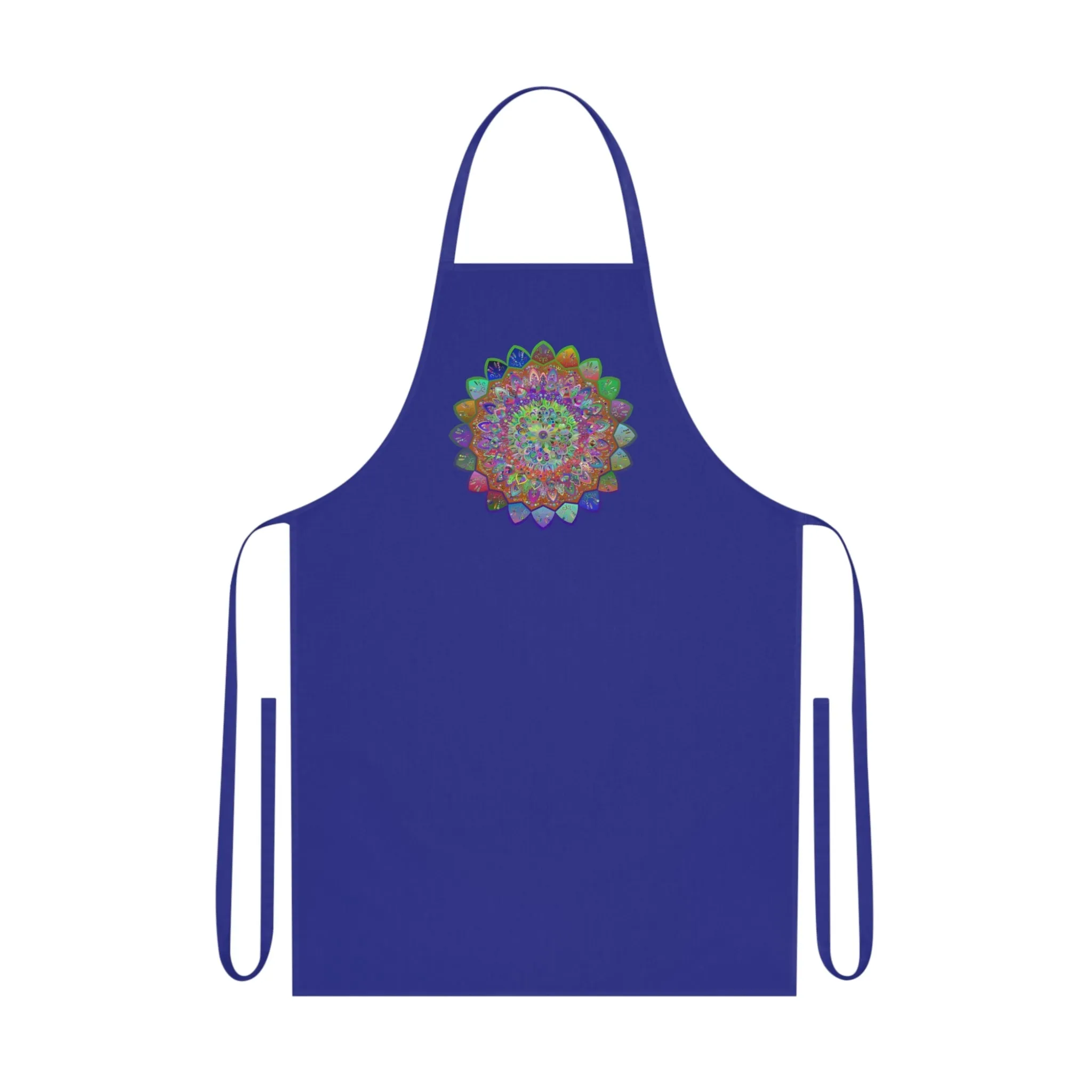 Hand-Drawn Mandalas Cotton Apron - Perfect for Chefs and Home Cooks