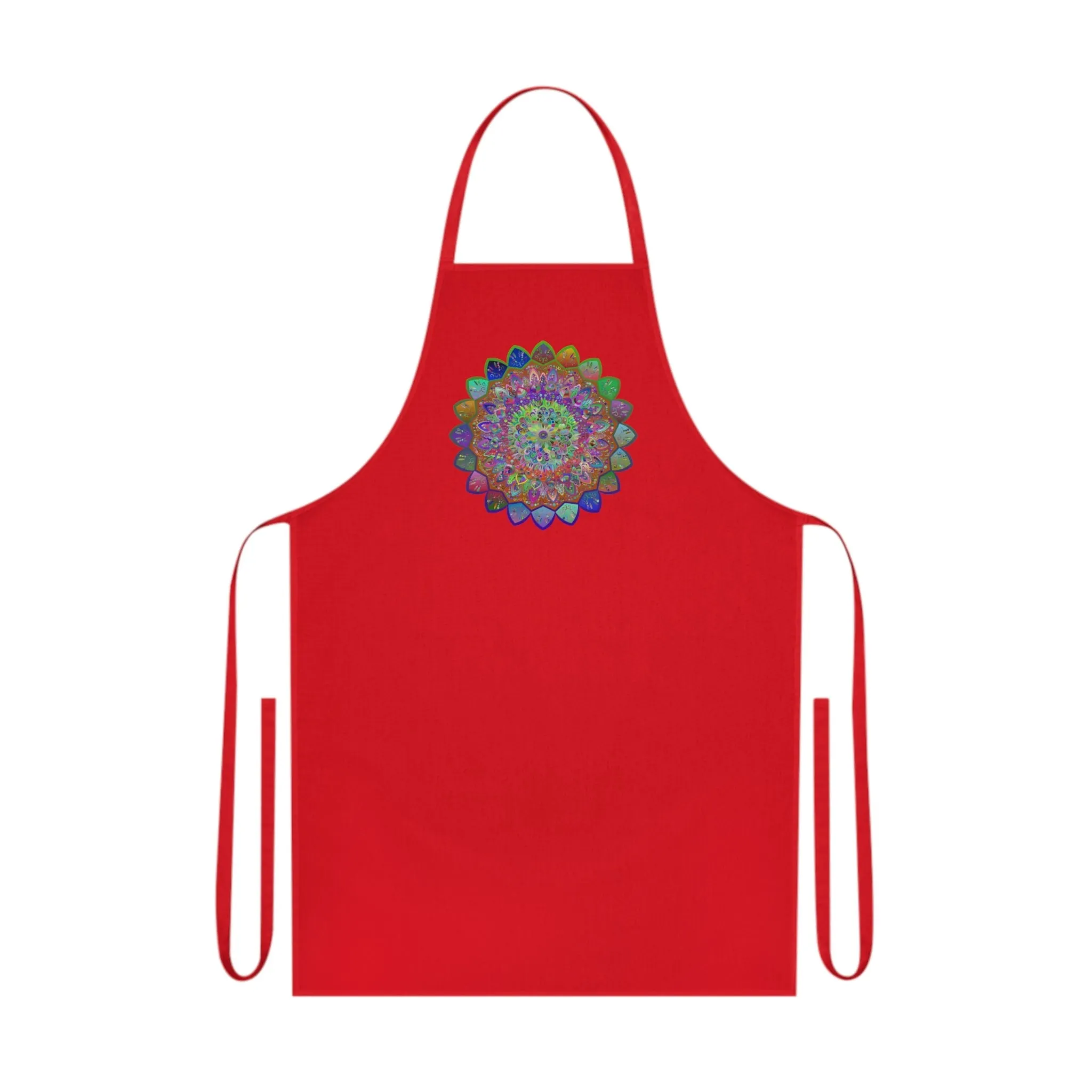 Hand-Drawn Mandalas Cotton Apron - Perfect for Chefs and Home Cooks