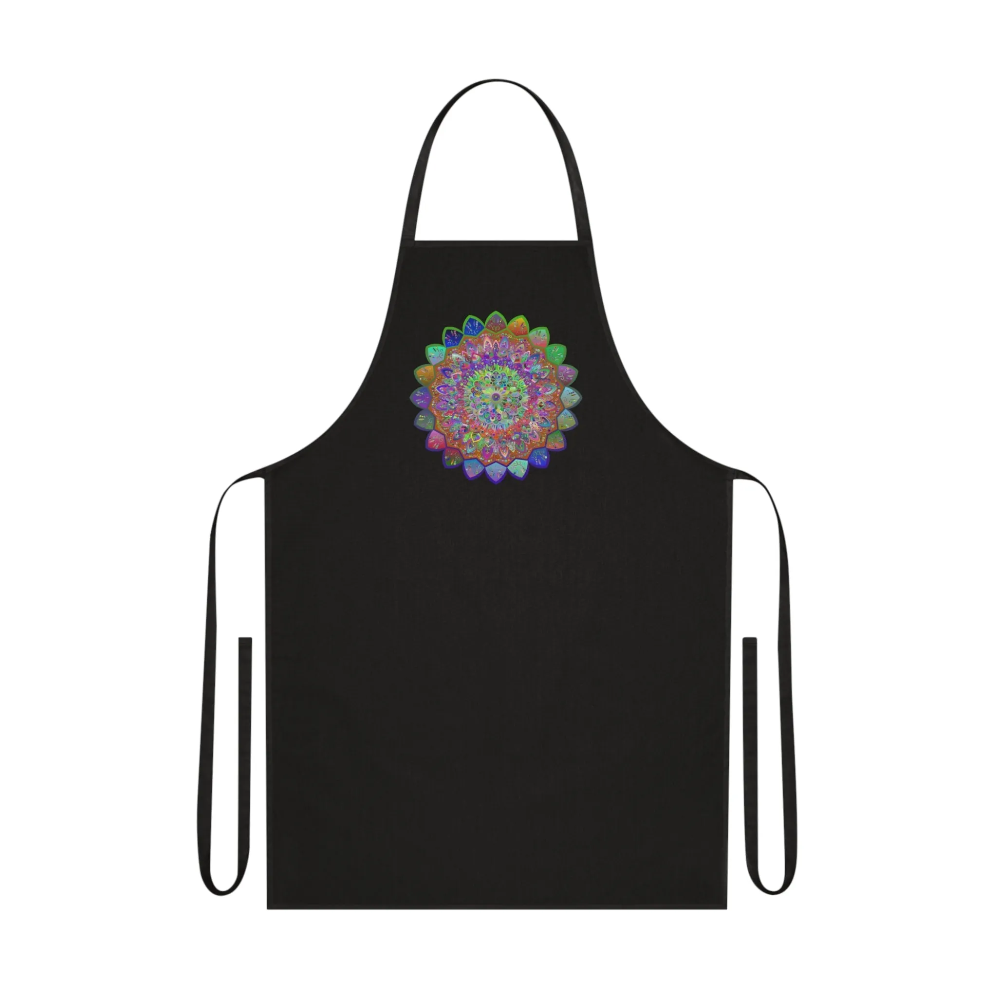 Hand-Drawn Mandalas Cotton Apron - Perfect for Chefs and Home Cooks
