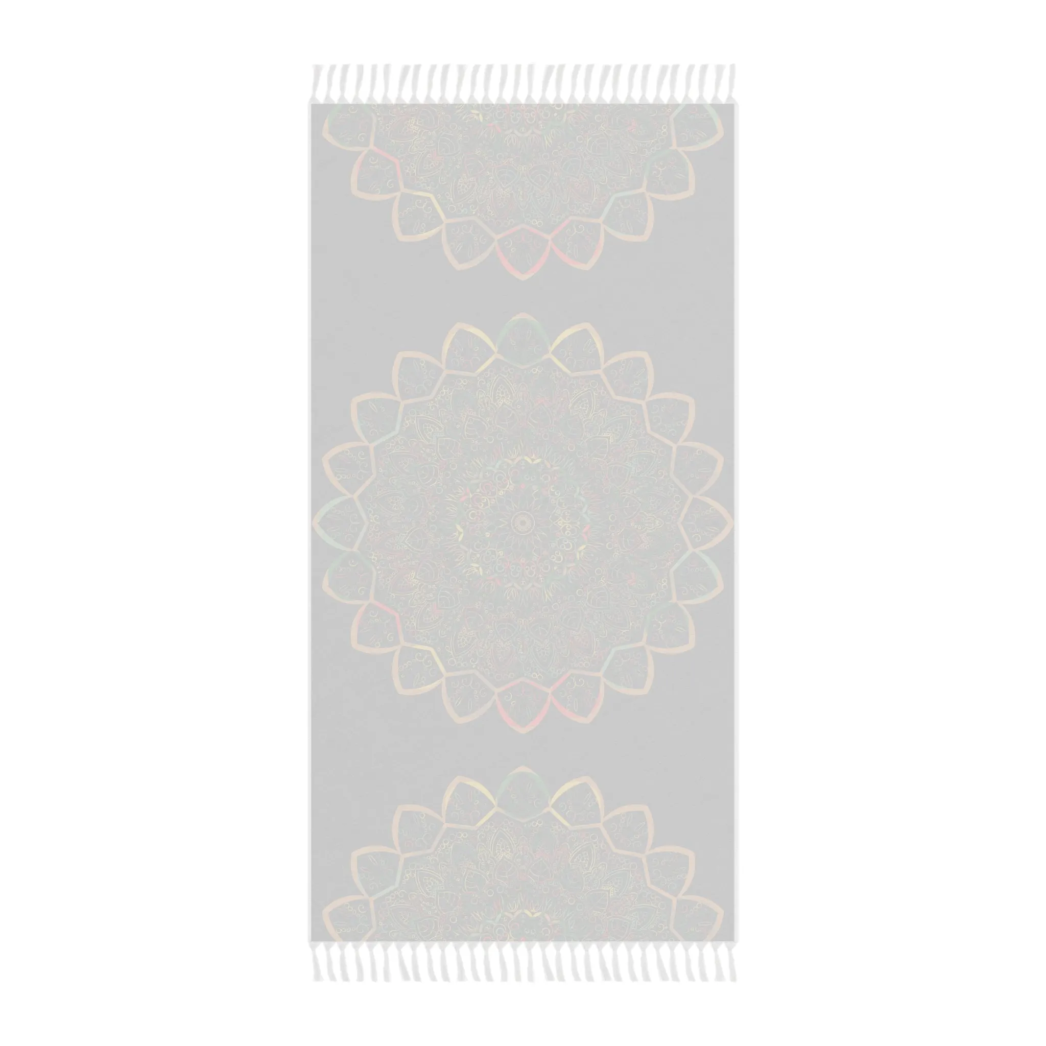 Handmade Mandala Beach Cloth - Dark Charcoal Blue