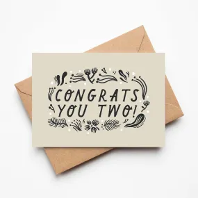 Lauren Marina 'Congrats You Two' Card