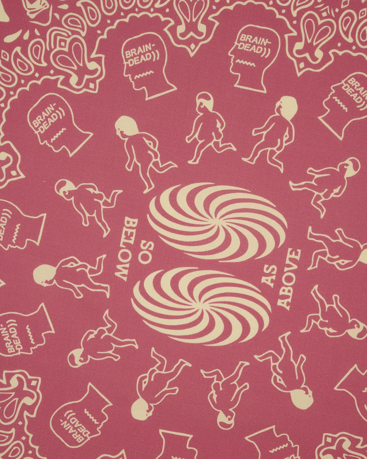 Logohead Paisley Bandana - Dusty Rose