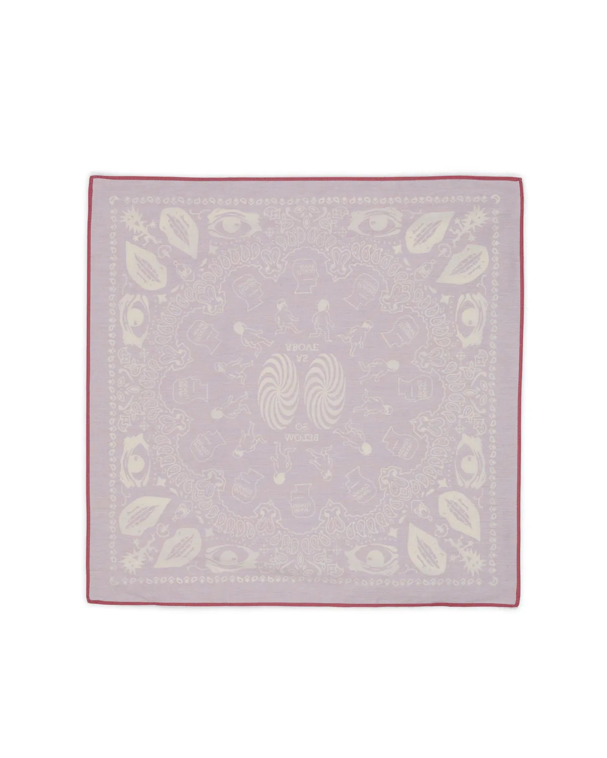 Logohead Paisley Bandana - Dusty Rose