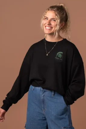 Michigan State Embroidered Supersoft Crew