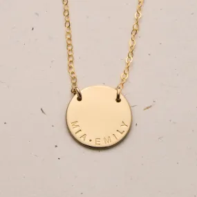 Milan • Large Pendant Double Hole Necklace