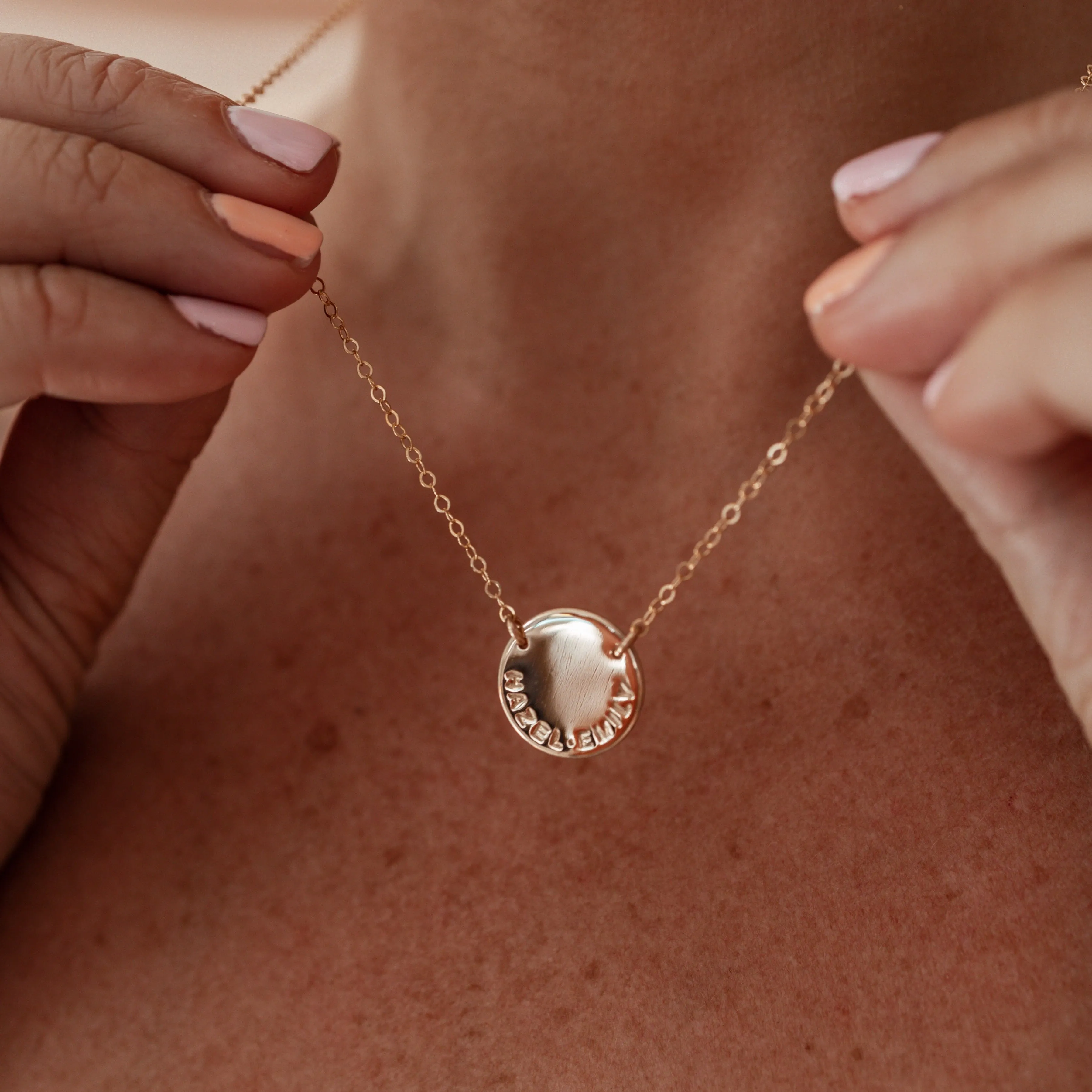 Milan • Large Pendant Double Hole Necklace
