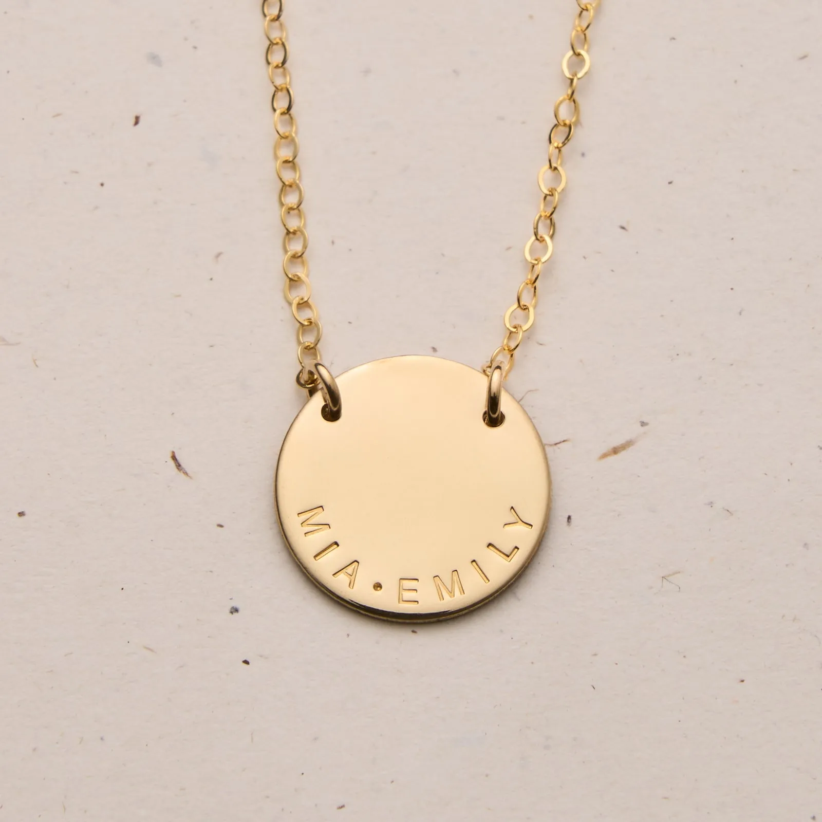 Milan • Large Pendant Double Hole Necklace