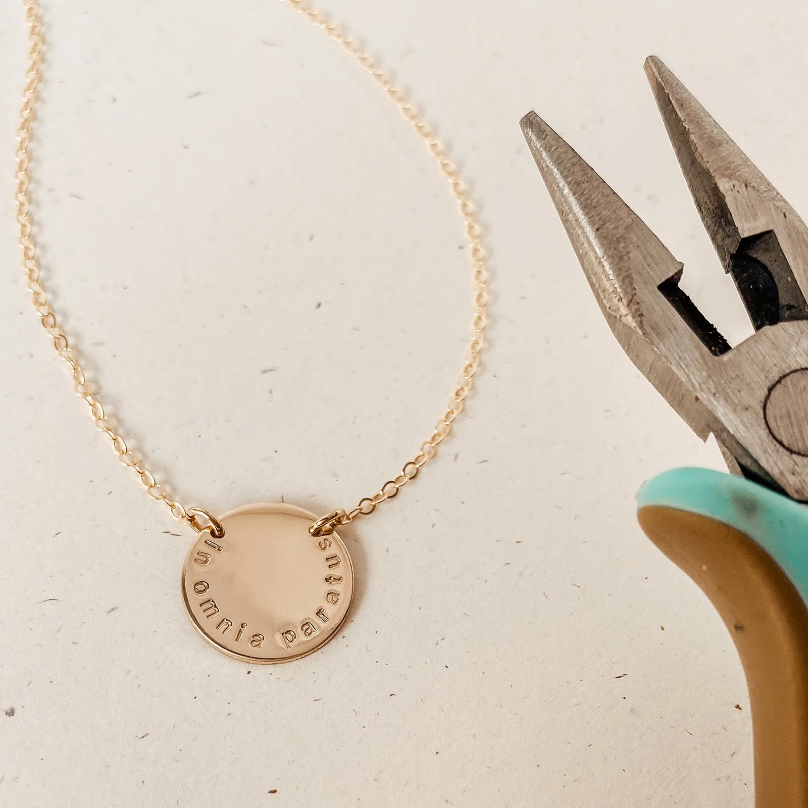 Milan • Large Pendant Double Hole Necklace