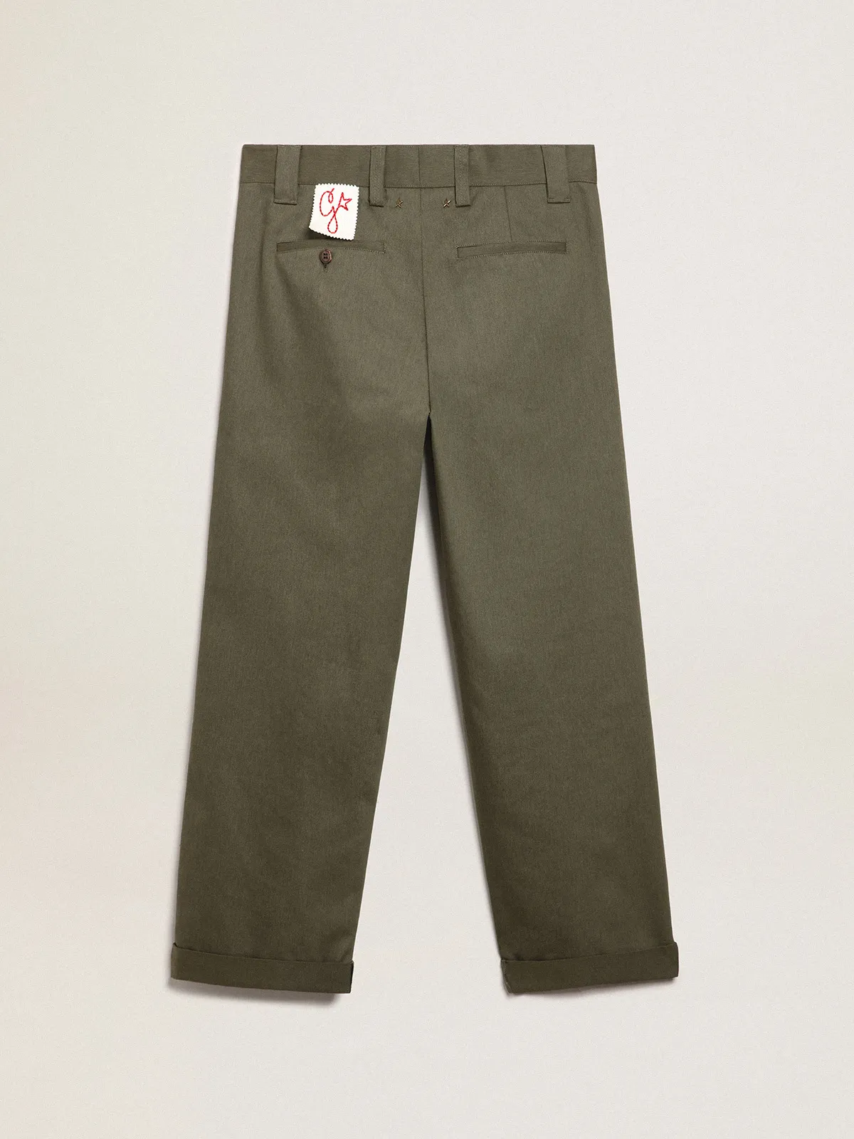 Military-green Golden Collection chinos