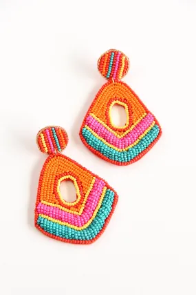 MULTI BEADED EARRINGS