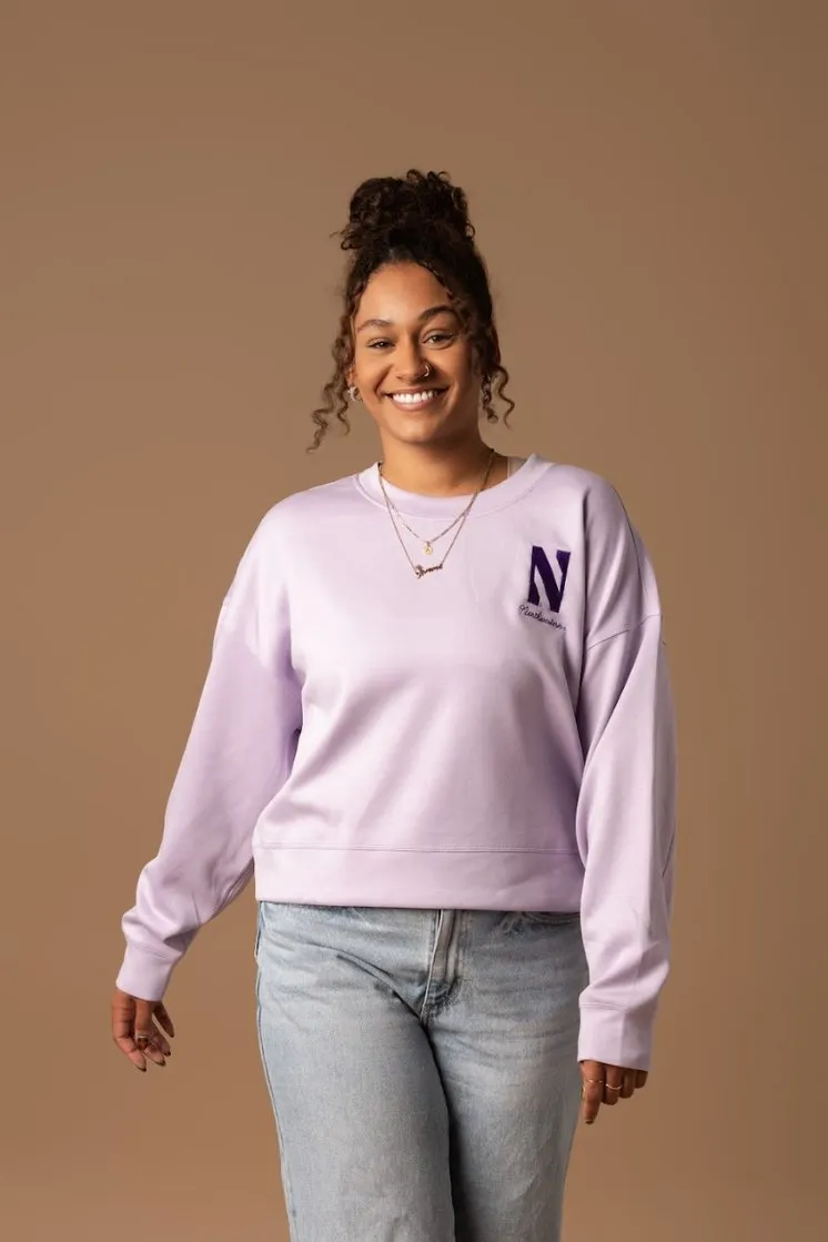 Northwestern Embroidered Supersoft Crew