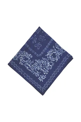 Orvette Silk Paisley Bandana-MOONLIGHT INDIGO