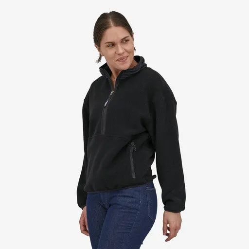 PATAGONIA WOMENS SYNCHILLA FLEECE MARSUPIAL - BLACK