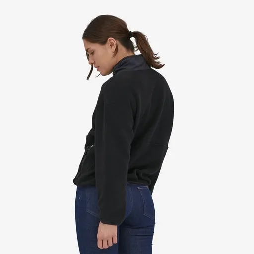 PATAGONIA WOMENS SYNCHILLA FLEECE MARSUPIAL - BLACK