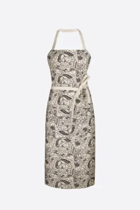 PRINTED LINEN APRON