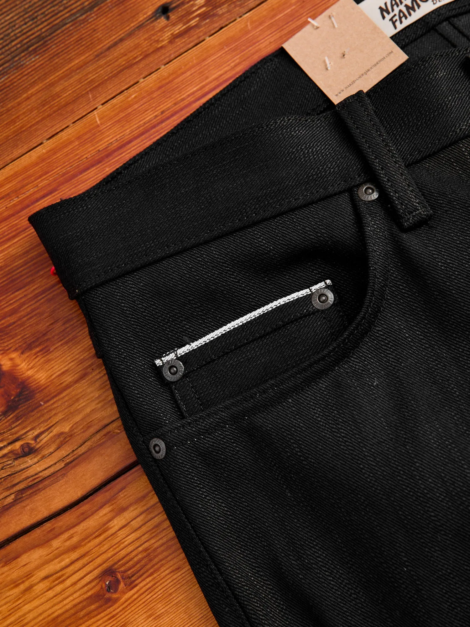 "Anniversary Left Hand Twill - Double Black Edition" 13.75oz Selvedge Denim - True Guy Fit