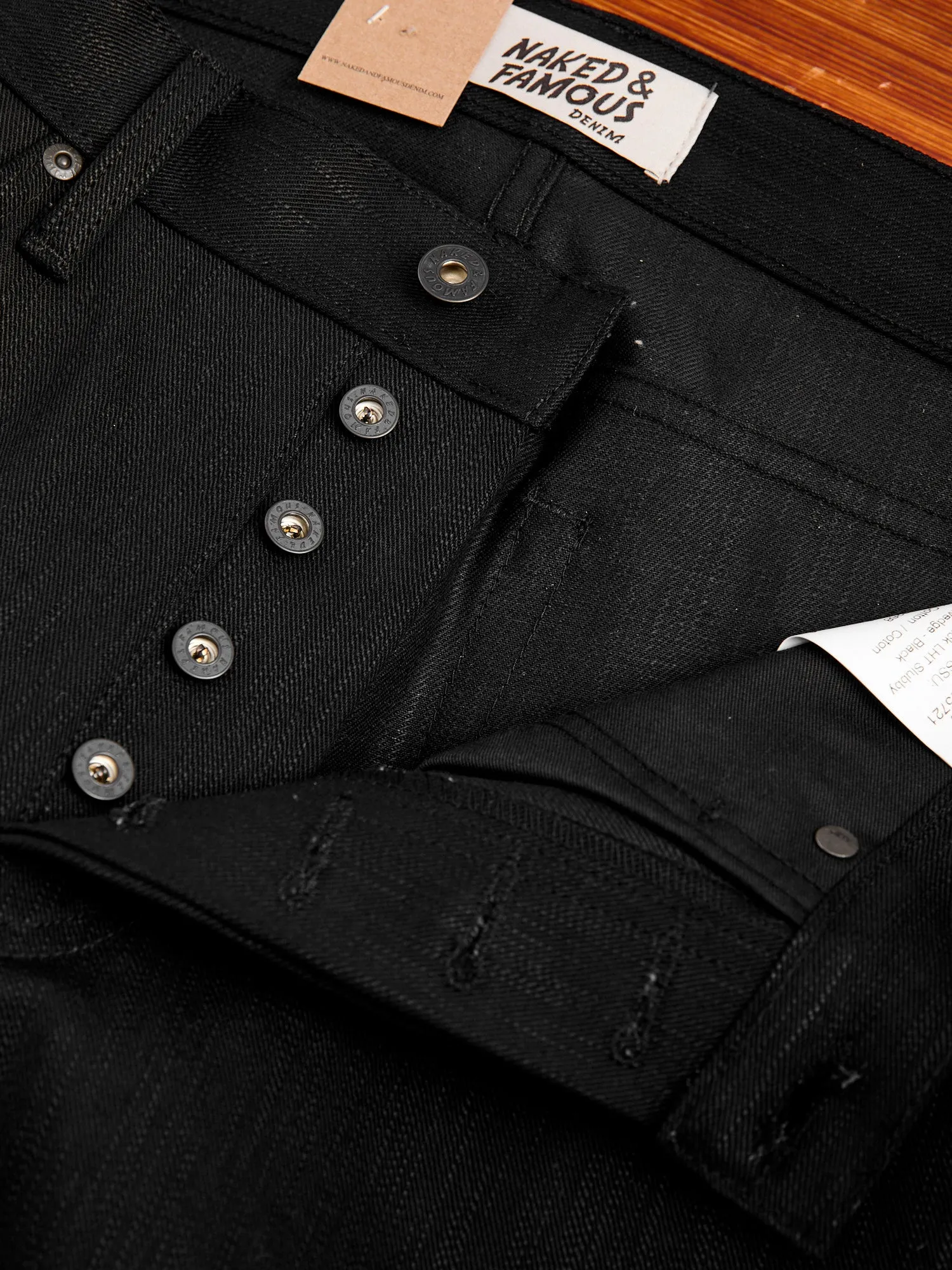 "Anniversary Left Hand Twill - Double Black Edition" 13.75oz Selvedge Denim - True Guy Fit
