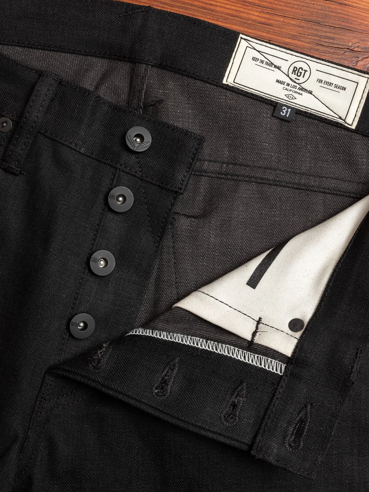 "Stealth Stanton" 15oz Selvedge in Black