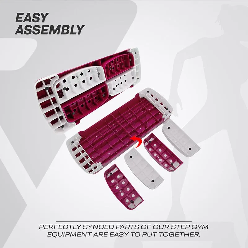 RDX 1P 20cm Aerobic Step Platform with 3 Level Risers 5cm Height Each