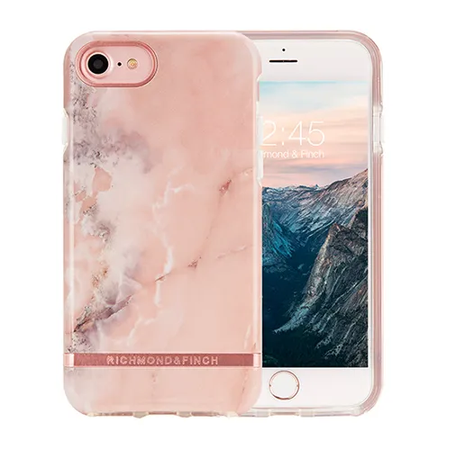RICHMOND & FINCH Case - Pink Marble / Rose Gold