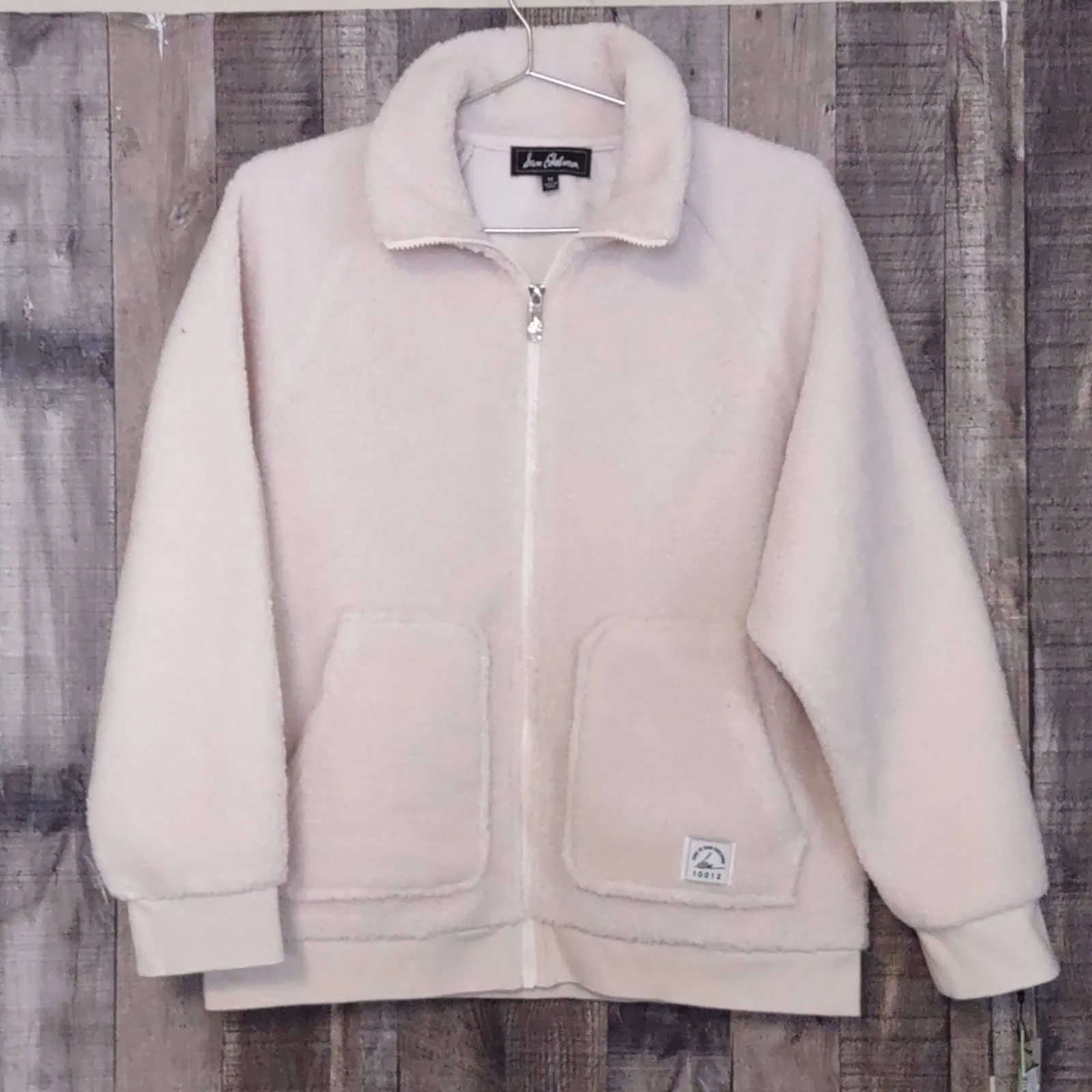 Sam Edelman Popcorn Faux Shearling Jacket Ivory Medium