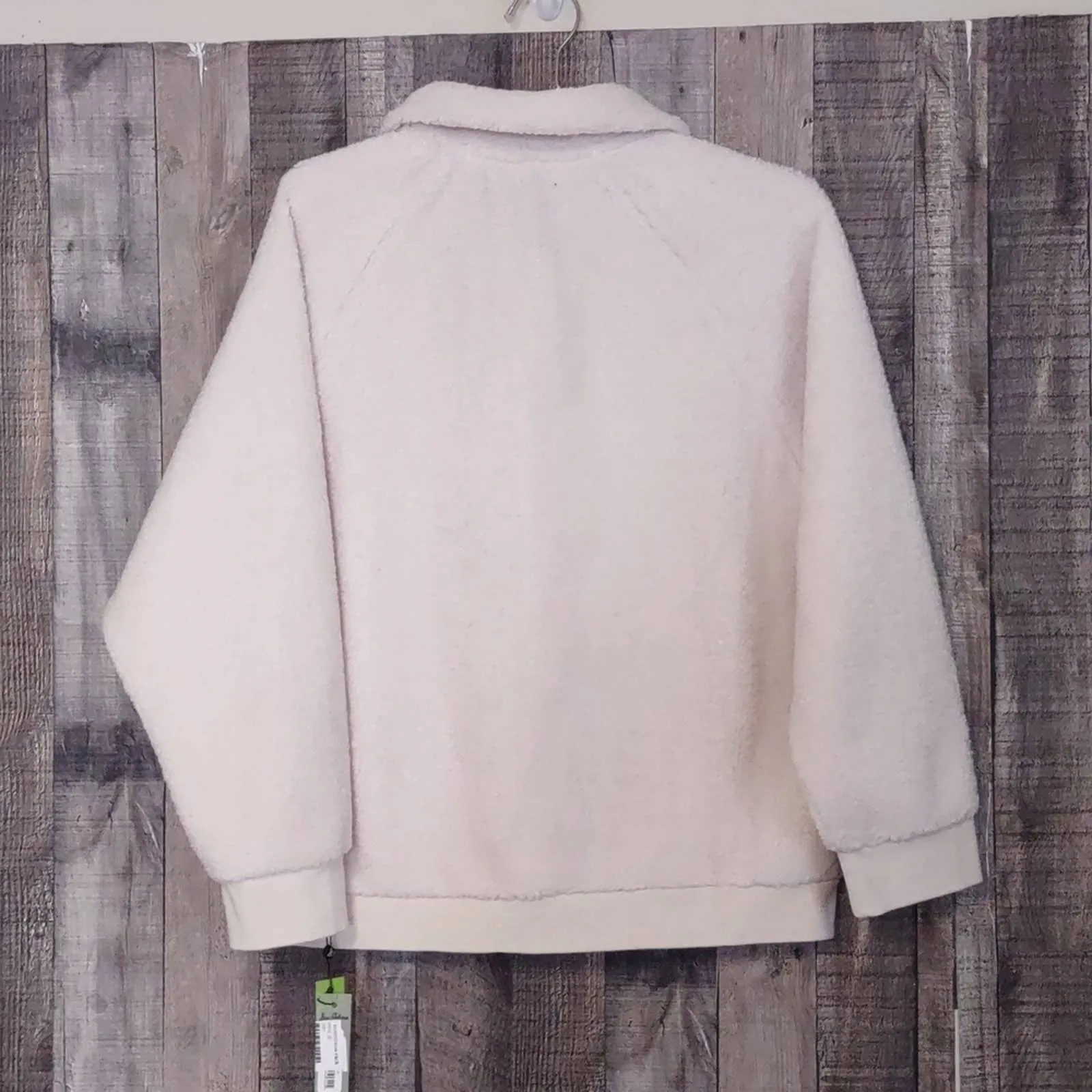 Sam Edelman Popcorn Faux Shearling Jacket Ivory Medium
