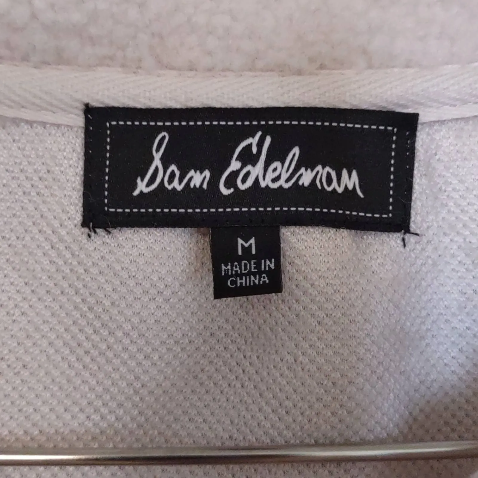 Sam Edelman Popcorn Faux Shearling Jacket Ivory Medium