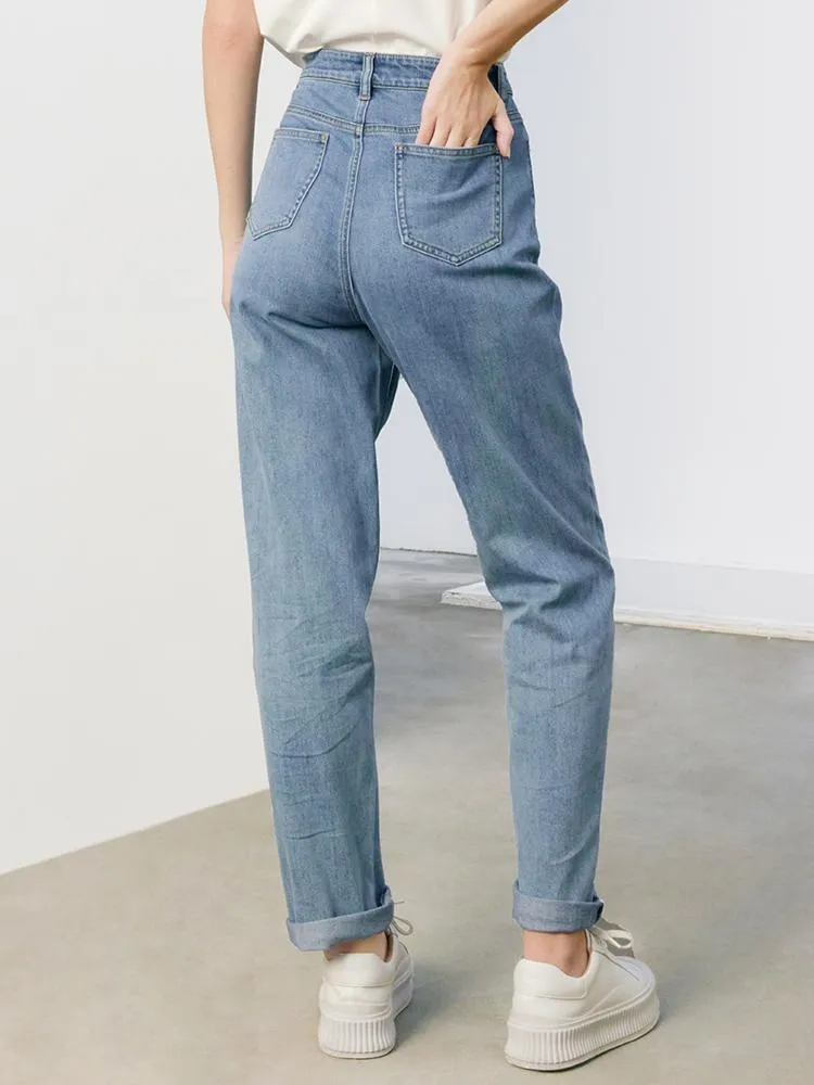 Studded Baggy Dad Jeans