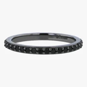 The Black Diamond Eternity Band Ring