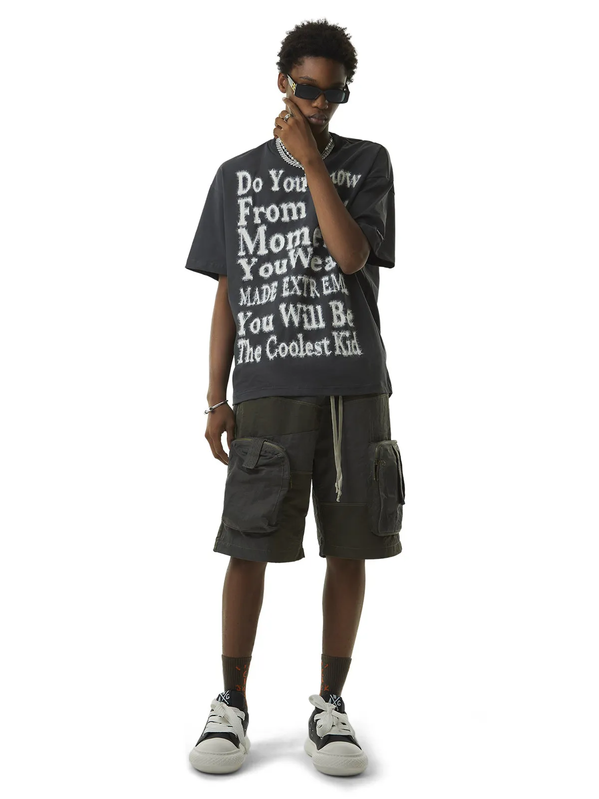 Thesupermade Furry Funny Slogan Street Rap T-shirt - 2053