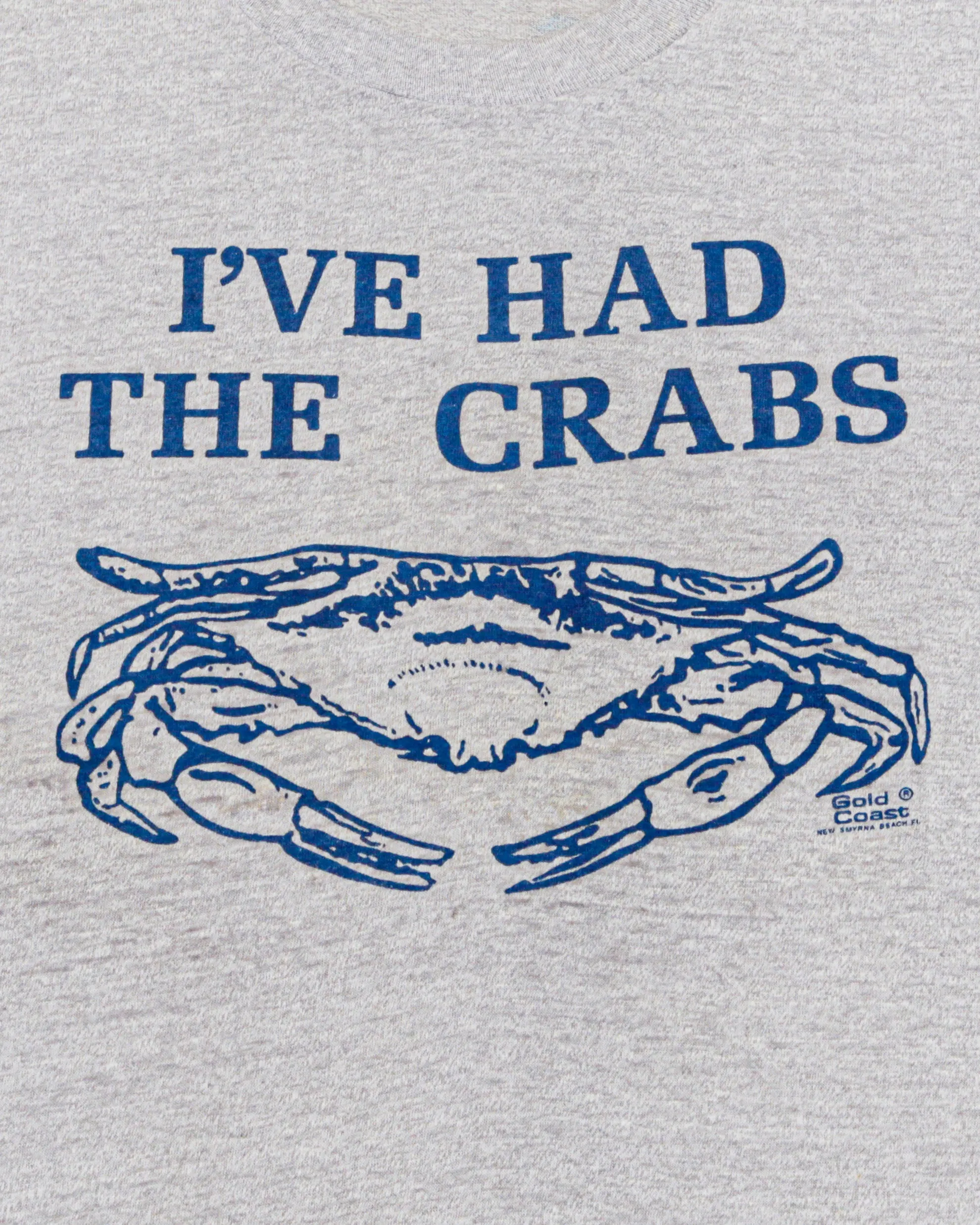 Vintage 1980s Screen Stars The Crab Shack Single Stitch Made in USA T-Shirt (Large)