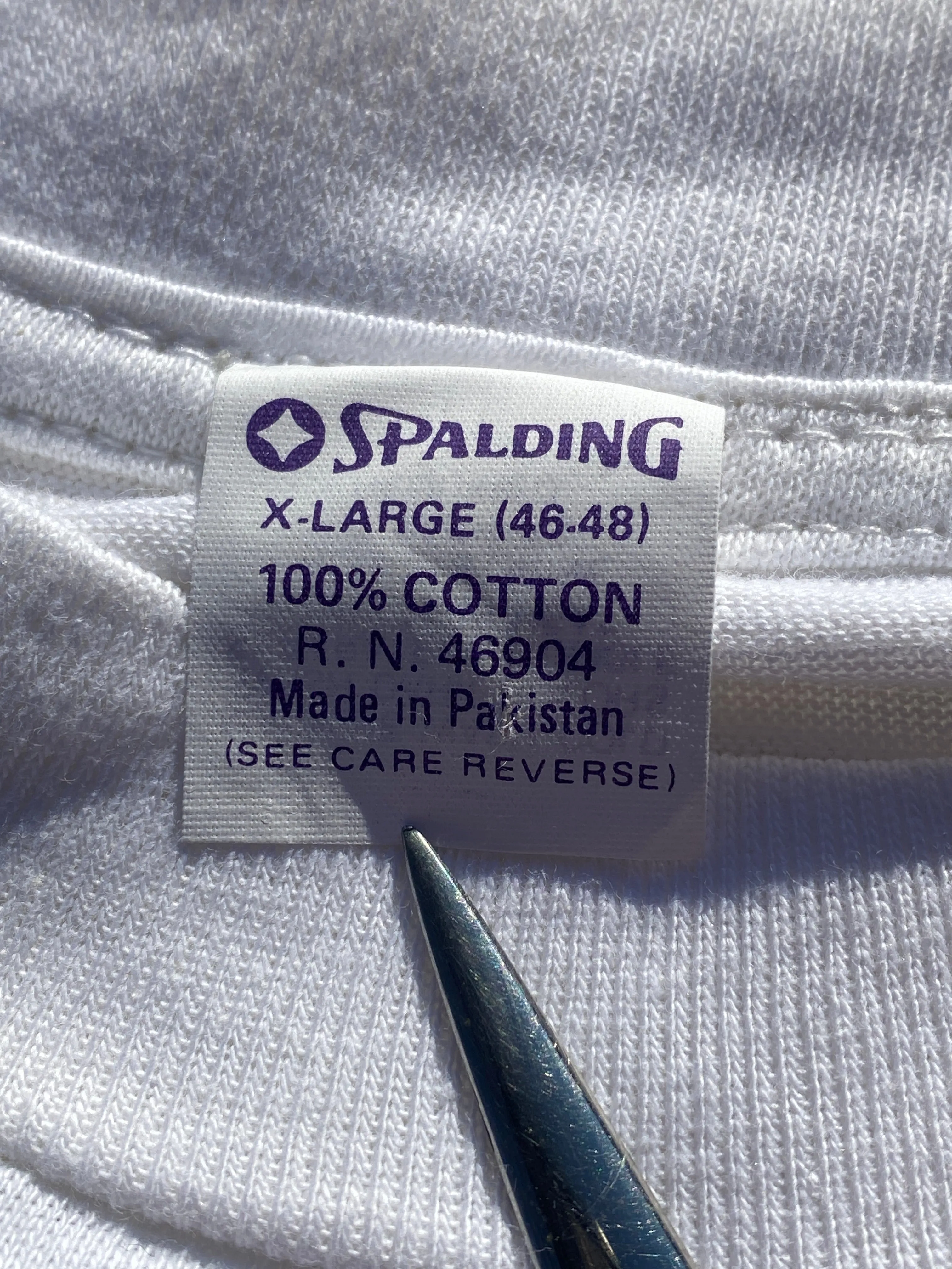 Vintage White Selvedge Single Stitch Pocket T-Shirt (XL)