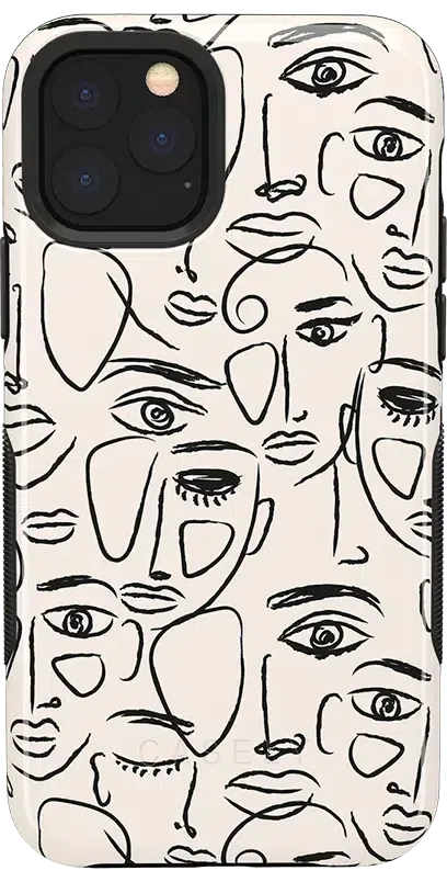 We're All Human | Minimal Face Art Case