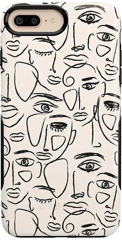 We're All Human | Minimal Face Art Case