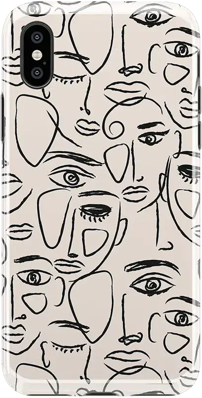We're All Human | Minimal Face Art Case