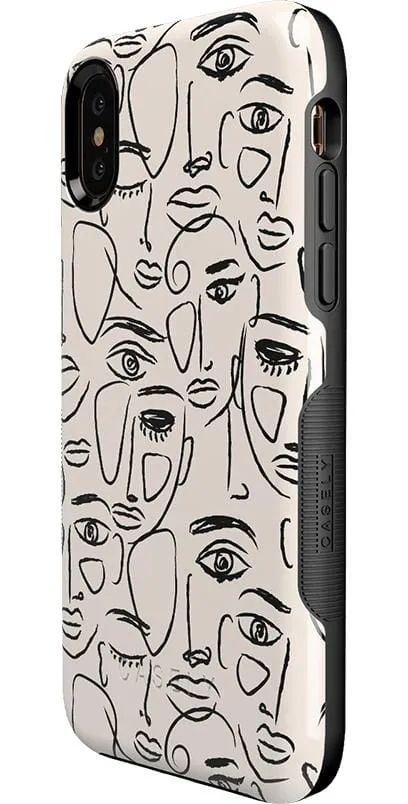 We're All Human | Minimal Face Art Case