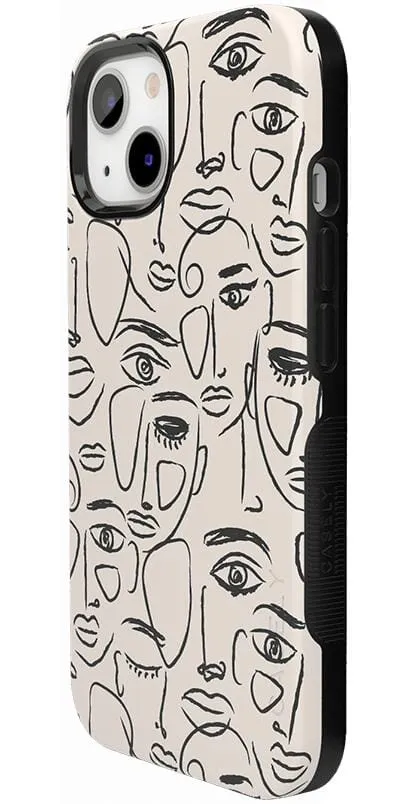 We're All Human | Minimal Face Art Case