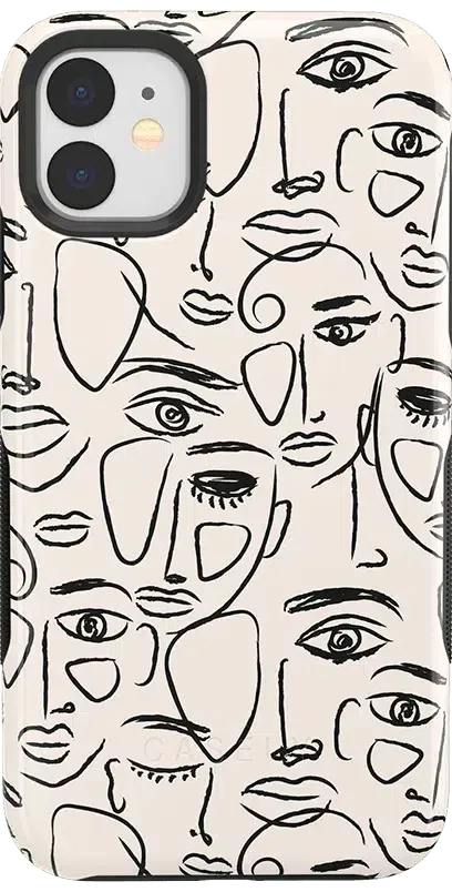 We're All Human | Minimal Face Art Case
