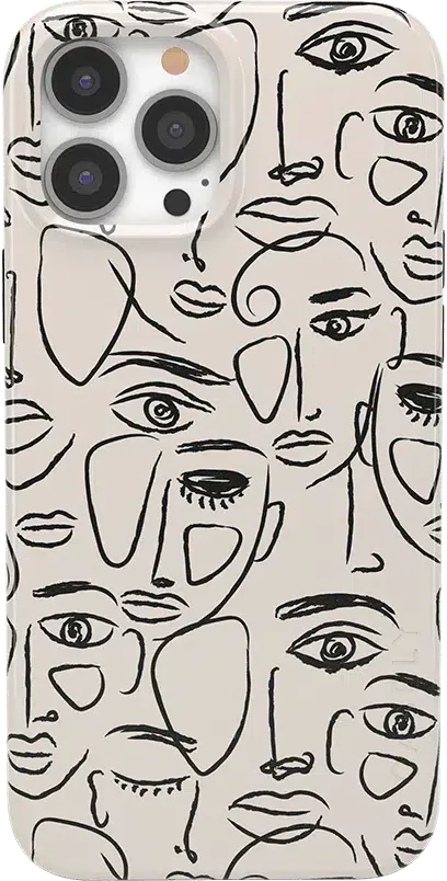 We're All Human | Minimal Face Art Case