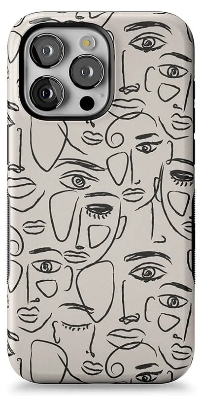 We're All Human | Minimal Face Art Case