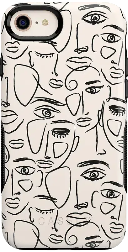 We're All Human | Minimal Face Art Case