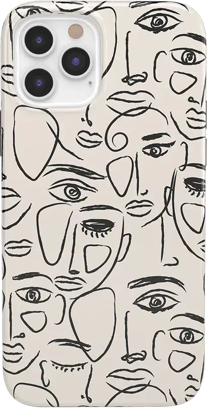 We're All Human | Minimal Face Art Case