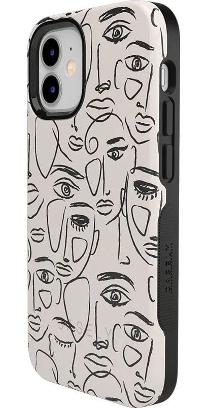 We're All Human | Minimal Face Art Case