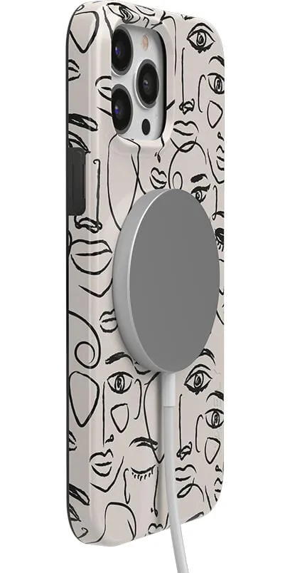 We're All Human | Minimal Face Art Case