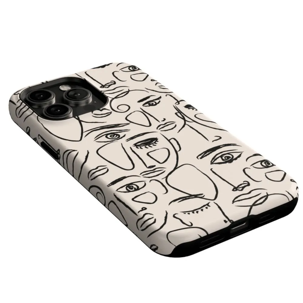 We're All Human | Minimal Face Art Case