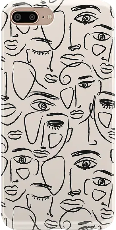 We're All Human | Minimal Face Art Case
