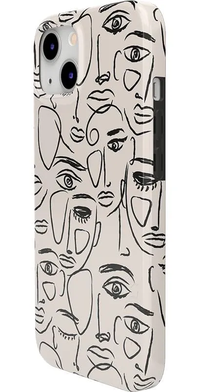 We're All Human | Minimal Face Art Case