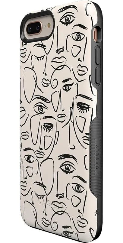 We're All Human | Minimal Face Art Case