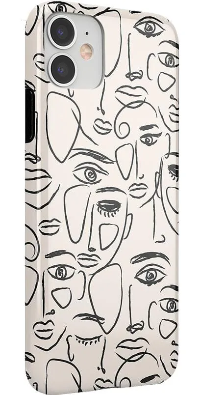 We're All Human | Minimal Face Art Case