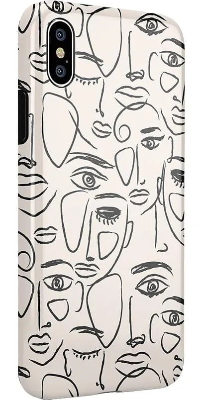 We're All Human | Minimal Face Art Case
